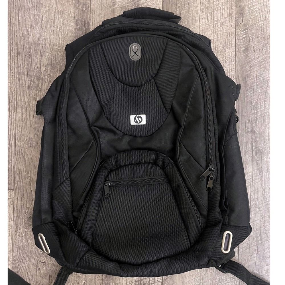HP Business‎ Laptop Backpack Black Tech Commuter Bag with Padded Sleeve